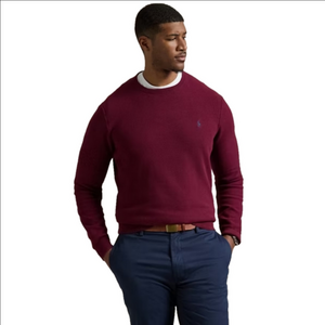 POLO Ralph Lauren Mesh-Knit Cotton Crewneck